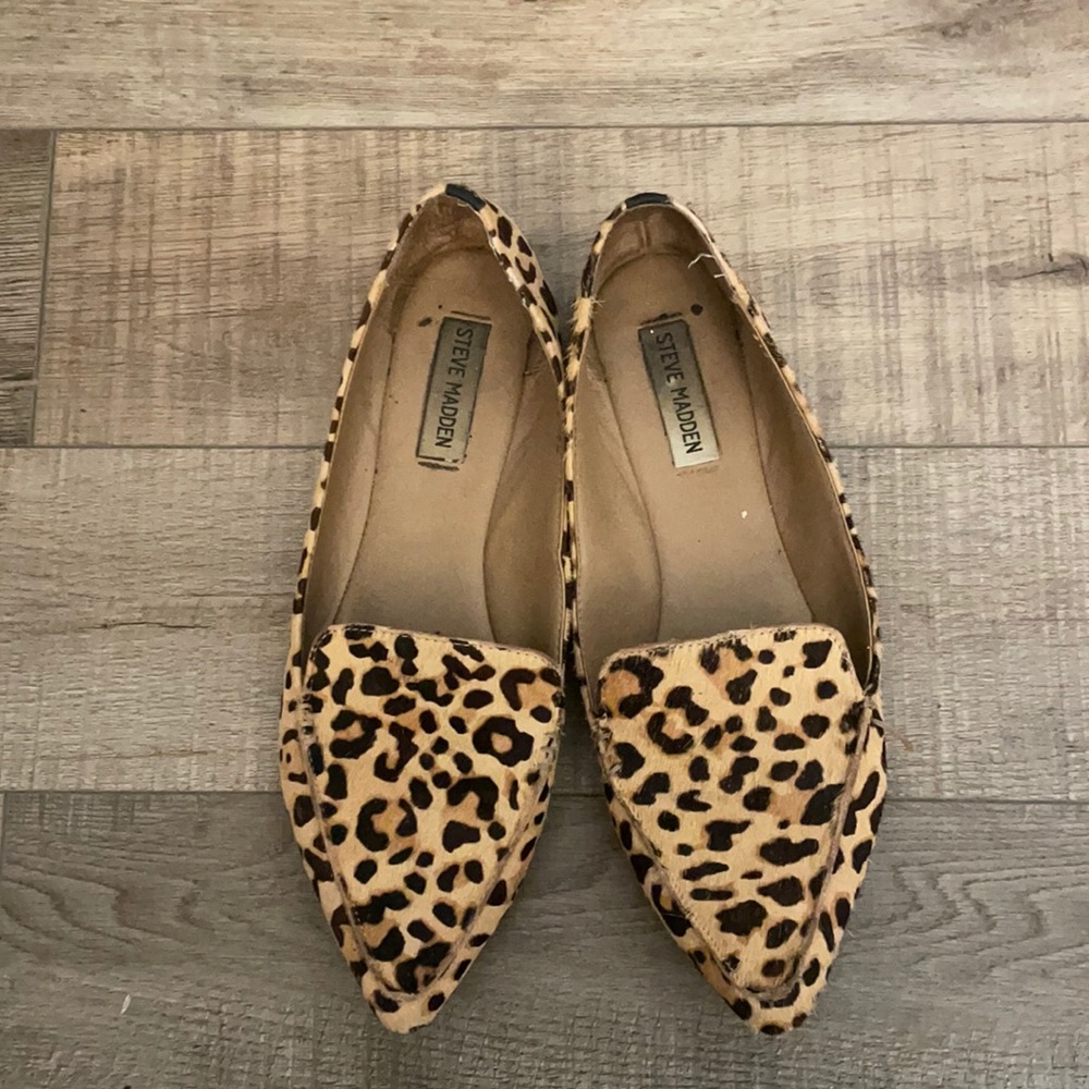 Steve Madden Leopard Loafer Flats